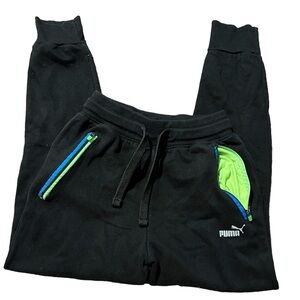 Black puma size medium 10-12 big boys sweat pants